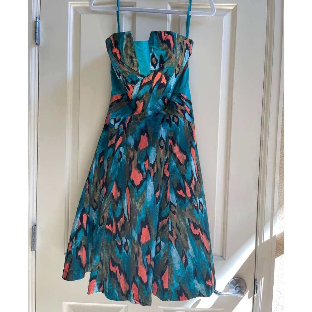 Anthropologie Girls From Savoy Painted Ikat Dress NWT - Picture 3 of 10